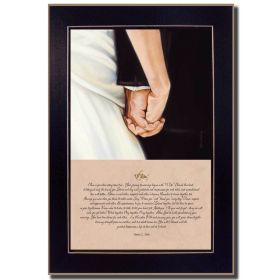 "I Do" By Bonnie Mohr, Printed Wall Art, Ready To Hang Framed Poster, Black Frame