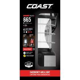 COAST EAL18 460 Lumen Dual Power Dual Color Storm Proof Portable LED Lantern, Battery Powered