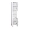 Bathroom Floor Storage Cabinet with 2 Doors Living Room Wooden Cabinet with 6 Shelves 15.75 x 11.81 x 66.93 inch