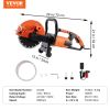 VEVOR Electric Concrete Saw, 9 in, 1800 W 15 A Motor Circular Saw Cutter with 3.5 in Cutting Depth, Wet/Dry Disk Saw Cutter Includes Water Line, Pump