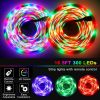 300 LEDs Strip Lights 5M/16.5ft 20 Colors RGB LED Strip IP65 Waterproof with Remote