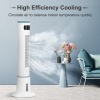 Simple Deluxe Mist Tower Fan, 12 Speeds & 3 Modes Settings Standing Fan , 15 Hour Timing Closure Cooling Fan, Low Noise, 43 Inches, White