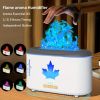 1pc Simulated Flame Humidifier, Essential Oil Diffuser For Aromatherapy Machine, Colorful Flame Atmosphere Lamp Home Office Humidifier, Dual-mode 8.3'