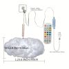 3D Big Cloud Light Kit, Music Sync RGB Multicolor Changing Strip Lights DIY Decorations Cloud Light Lamp For Gaming Room Home Bedroom Party Decor -1Pa