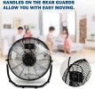 HealSmart 20 Inch 3-Speed High Velocity Heavy Duty Metal Industrial Floor Fans Quiet for Home, Commercial, Residential, and Greenhouse Use, Outdoor/In