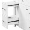 [Cabinet Only] 36" White Bathroom Vanity(Sink not included)