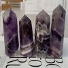 Natural Dream Amethyst Quartz Crystal Obelisk Wand Point Healing 1x