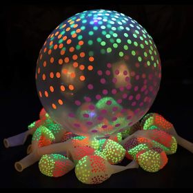 Fluorescent Balloon Transparent Fluorescent Polka Dot Balloon Candy Color (Option: 10 Transparent Dots)