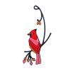 Metal Stained Bird Panel Glass Window Hanging Wall Decor Parrot Birds Art Pendant Wind Chimes Bird Ornaments Home Ornaments