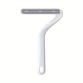 Portable Lint Remover, Clothes Fuzz TPR Shaver - Reusable Double Sided Lint Remover Travel Brush For Removing Lint Pet Hair Dust In Cloth And Furnitur (Color: White)