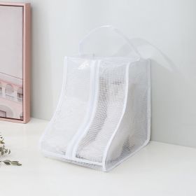 1pc Transparent Waterproof Boot Storage Bag; Boots Storage & Protector Bag; Portable Shoe Dust Bags; Household Organizer; Shoes Packing Organizers For (Color: White, size: S-ZK01)