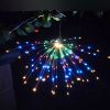 1pc; Solar Explosion Fireworks Lamp; 120LED; Suitable For Christmas Decoration; Courtyard Layout; And Atmosphere Night Light