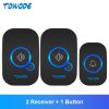 Home Wireless Doorbell 433Mhz Welcome Friend Smart Doorbell 150Meters Long Distance 32 Songs 4 Level Volumes Door Chimes