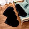 1pc Soft and Fluffy Heart Shaped Faux Sheepskin Rug for Girls Bedroom and Home Decor