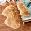 1pc Soft and Fluffy Heart Shaped Faux Sheepskin Rug for Girls Bedroom and Home Decor