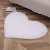 1pc, Plush Heart Shape Rug for Valentine's Day, Wedding Anniversary, and Home Decor - Soft PV Velvet Carpet for Living Room, Bedroom, and Bathroom