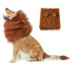 Adjustable Lion Wig with Ears for Dogs - Cute and Fun Mane Costume for Your Pet