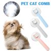 Cat Grooming Brush;  Self Cleaning Slicker Brushes For Dogs Pet Hair Removal Comb Stainless Steel Needle Cat Brush Self Cleaning For Cats Dogs Hair Re