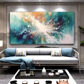 Hand Painted Oil Painting Large Acrylic Oil Painting On Canvas Abstract Painting Canvas Original abstract canvas wall art contemporary Painting For Li (Style: 1, size: 50X100cm)