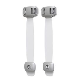 Home Baby Safety Protection Lock Anti-Clip Hand Door Closet Cabinet Locks Fo Fridge Cabinet Drawer Box Safe Lock For Kids No Tools Or Drilling Child S (Num: 2Pcs, Color: Gray)