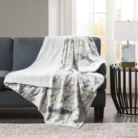 Oversized Faux Fur Throw (Color: as Pic)