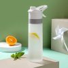 Spray Water Bottle For Outdoor Sport Fitness Water Cup Large Capacity Spray Bottle Drinkware Travel Bottles Kitchen Gadgets Eco-Friendly Large Capacit