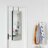 Wall and Door Mounted Mirrored Jewelry Cabinet with Lights