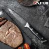 XITUO Damascus steel steak knife g10 handle knife set home dinner