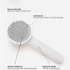 Cat Grooming Brush;  Self Cleaning Slicker Brushes For Dogs Pet Hair Removal Comb Stainless Steel Needle Cat Brush Self Cleaning For Cats Dogs Hair Re