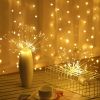 1pc; Solar Explosion Fireworks Lamp; 120LED; Suitable For Christmas Decoration; Courtyard Layout; And Atmosphere Night Light