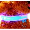 Pet Dog Nylon Safety Collar LED Light Puppy Necklace Dog Accessories