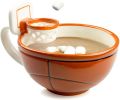 The Mug with a Hoop | Ceramic Coffee & Hot Chocolate Mug;  Cereal;  Soup Bowl | 16OZ Cup | Best Novelty Gift Idea for Coaches;  Dad;  Mom;  Kids;  Bir