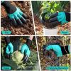 Garden Genie Gloves With Claws Waterproof Garden Gloves For Digging Planting Breathable Gardening Gloves For Yard Work