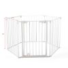 Metal Baby Playpen Fireplace Safety Fence;  Extra Wide Barrier Gate for Indoor Baby/Pet /Christmas Tree XH