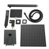 12-Inch 3-Spray Shower System With Square Wall Mounted Adjustable Shower Head And Handheld Shower With Hose