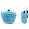 Bag Silicone Feed Dogs Treat Pouch Pet Training Bag Bundle Pocket Waist Pack Pet Portable Dog Training Waist Bag Treat Snack Bait Dogs Soft Washable O