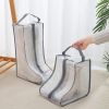 1pc Transparent Waterproof Boot Storage Bag; Boots Storage & Protector Bag; Portable Shoe Dust Bags; Household Organizer; Shoes Packing Organizers For