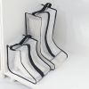 1pc Transparent Waterproof Boot Storage Bag; Boots Storage & Protector Bag; Portable Shoe Dust Bags; Household Organizer; Shoes Packing Organizers For