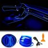 5M EL Wire Interior Car Flexible Led Strip Light Ledcare 5v USB Neon Glowing Eletroluminescent Ambient Lighting For Car Atmosphere Decroations