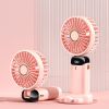 Portable Fan, Handheld Fan Personal Mini Fan 4200mAh Rechargeable With 5 Speeds, Battery Operated Mini Fan With LED Display, 11-21Hs Desk Fan Working