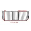 Metal Baby Playpen Fireplace Safety Fence;  Extra Wide Barrier Gate for Indoor Baby/Pet /Christmas Tree XH