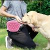 Bag Silicone Feed Dogs Treat Pouch Pet Training Bag Bundle Pocket Waist Pack Pet Portable Dog Training Waist Bag Treat Snack Bait Dogs Soft Washable O